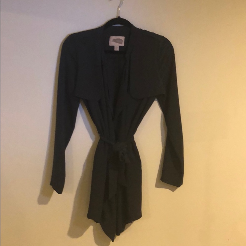 Navy drape jacket